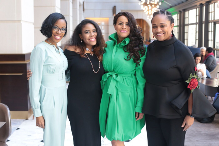 Photo of 4 women at the 2019 Spectrum Circle Awards